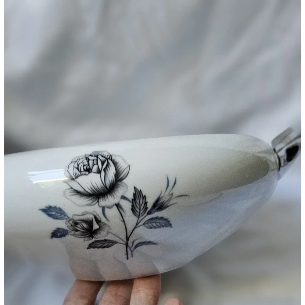 Royal Song Fine China Monlight Rose Round Vegetable Bowl With Lid Discontinued - Picture 5 of 16